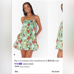 Show Me Your Mumu Angel Mini Dress in Spicy Pepper